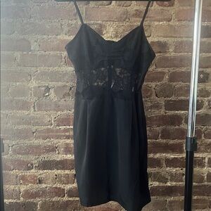 Urban Outfitters lace & silk slip dress